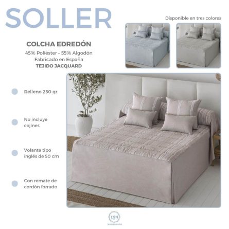 Colcha edredón SOLLER de Tejidos JVR