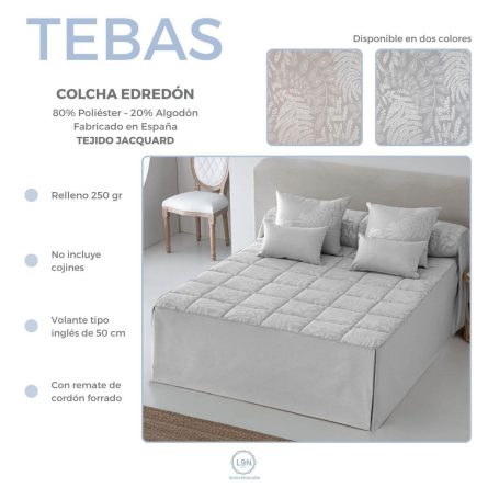 Colcha edredón TEBAS de Tejidos JVR
