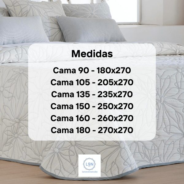 Colcha capa NENUFAR de Tejidos JVR