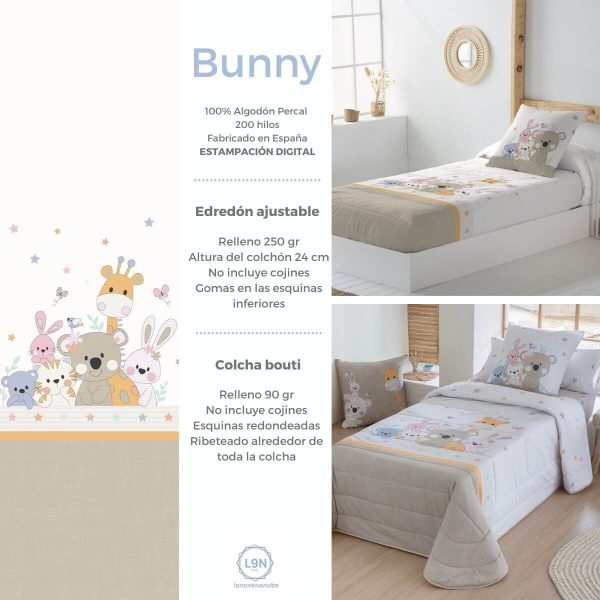 Edredón ajustable BUNNY de Tejidos JVR