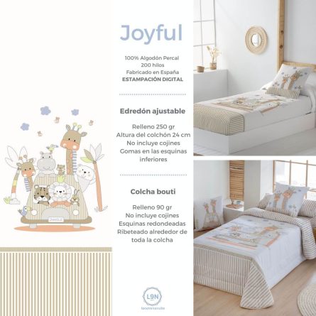 Edredón ajustable JOYFUL de Tejidos JVR