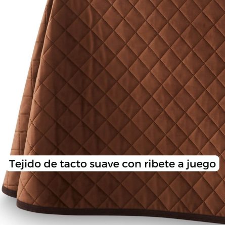 Falda camilla Velvet acolchada Rectangular de Lanovenanube