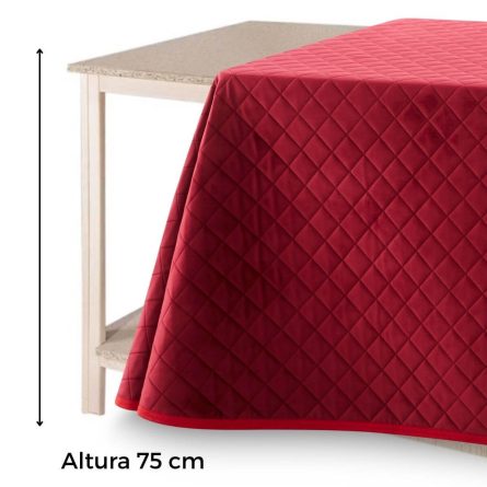Falda camilla Velvet acolchada Rectangular de Lanovenanube