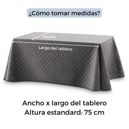 Falda camilla Velvet acolchada Rectangular de Lanovenanube