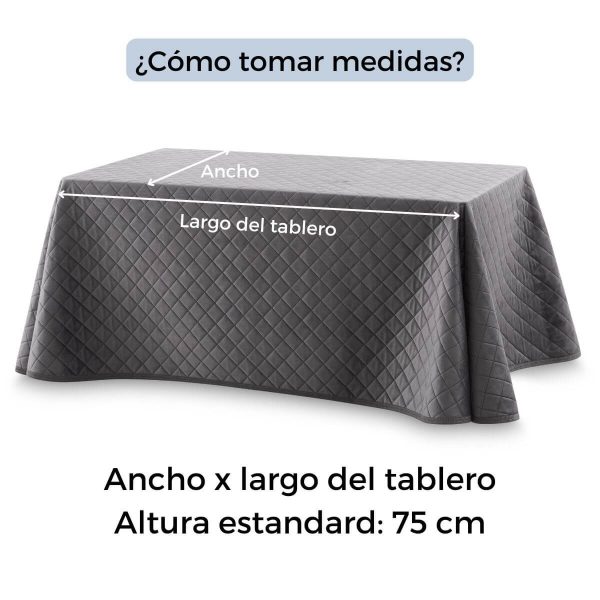 Falda camilla Velvet acolchada Rectangular de Lanovenanube