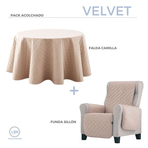 Falda camilla Velvet acolchada Redonda de Lanovenanube