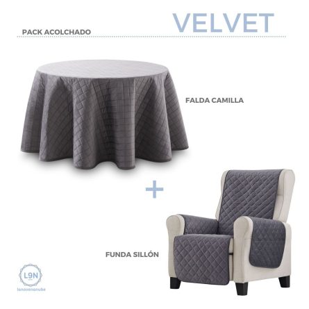 Falda camilla Velvet acolchada Redonda de Lanovenanube