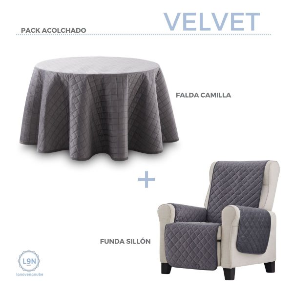 Falda camilla Velvet acolchada Redonda de Lanovenanube