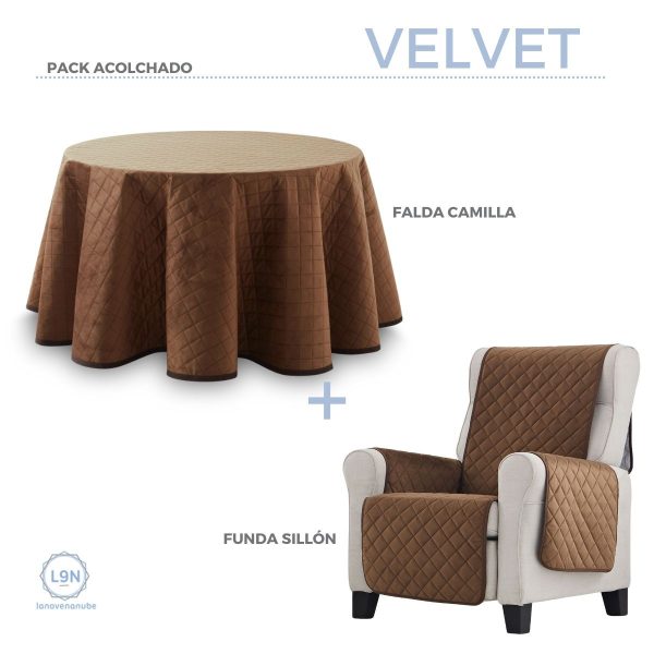 Falda camilla Velvet acolchada Redonda de Lanovenanube