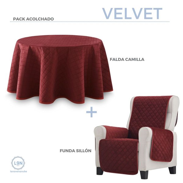 Falda camilla Velvet acolchada Redonda de Lanovenanube