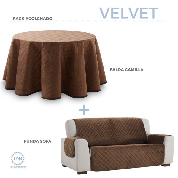 Falda camilla Velvet acolchada Redonda de Lanovenanube