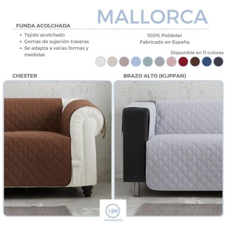Funda sofá Chester/brazo alto Acolchado MALLORCA de Belmarti