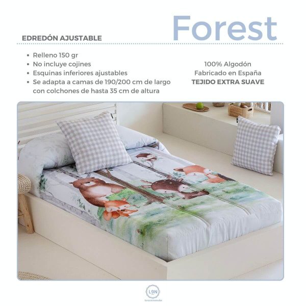 Edredón ajustable FOREST de Ilustrando tus sueños
