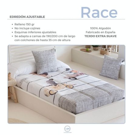 Edredón ajustable RACE de Ilustrando tus sueños
