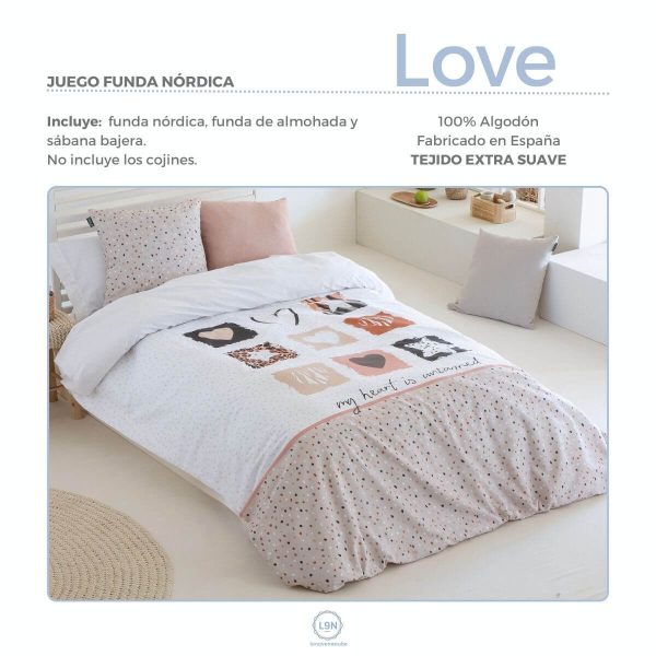 Funda nórdica LOVE de Ilustrando tus sueños