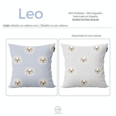 Funda de cojín LEO de Confecciones Paula