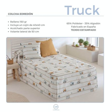 Colcha Edredón TRUCK de Confecciones Paula