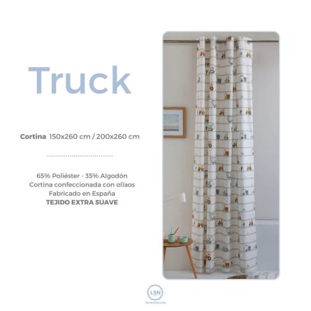Cortina con ollaos TRUCK de Confecciones Paula