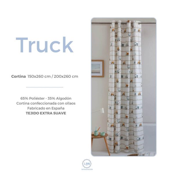 Cortina con ollaos TRUCK de Confecciones Paula