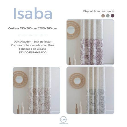 Cortina ISABA de Confecciones Paula