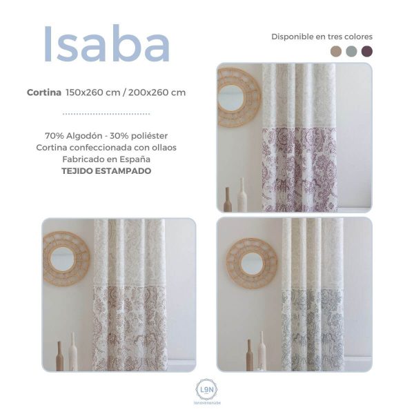 Cortina ISABA de Confecciones Paula