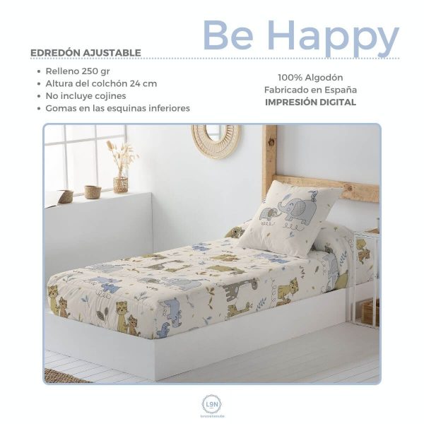 Edredón ajustable BE HAPPY de Tejidos JVR
