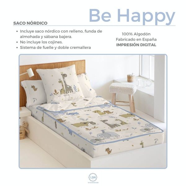 Saco nórdico BE HAPPY de Tejidos JVR