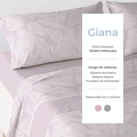 Juego de sábanas Coralina GIANA de Antilo