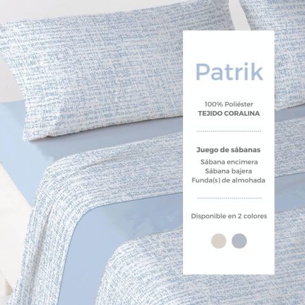Juego de sábanas Coralina PATRIK de Antilo