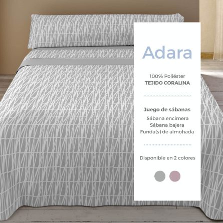 Juego de sábanas coralina ADARA de Tejidos Reina