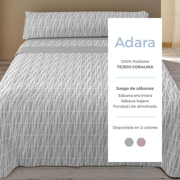 Juego de sábanas coralina ADARA de Tejidos Reina