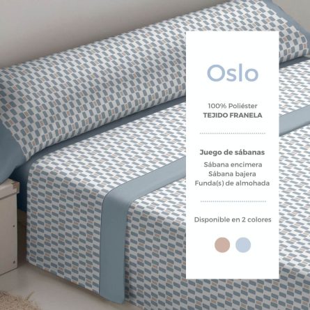 Juego de sábanas franela OSLO de Tejidos Reina