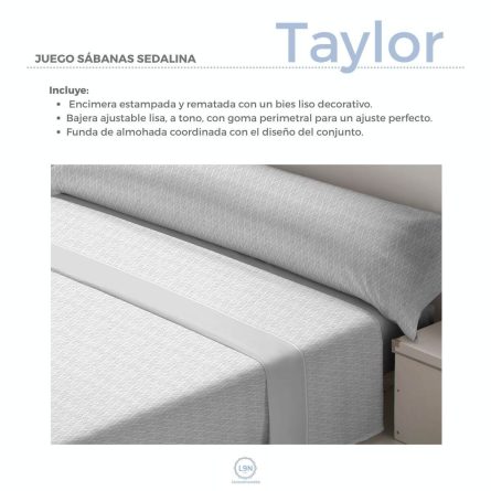 Juego de sábanas sedalina TAYLOR de Tejidos Reina