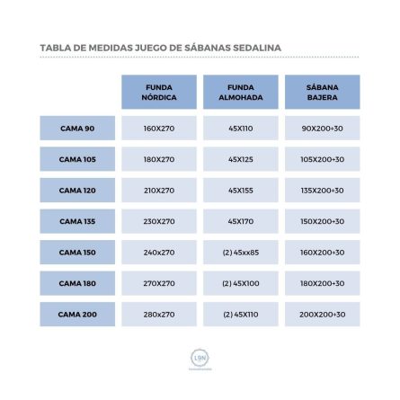 Juego de sábanas sedalina TAYLOR de Tejidos Reina