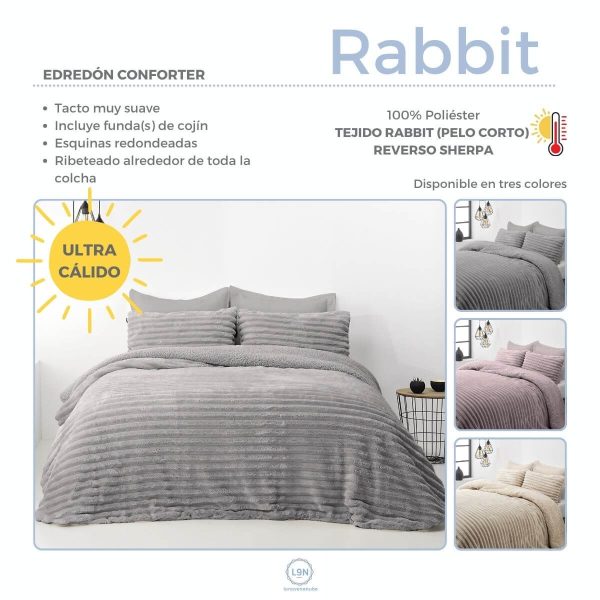 Edredón conforter sherpa RABBIT de Pierre Cardin
