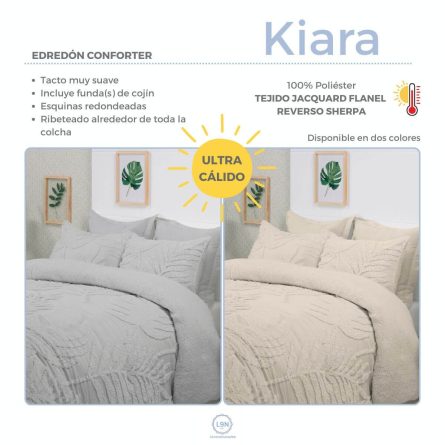 Edredón conforter sherpa KIARA de Pierre Cardin