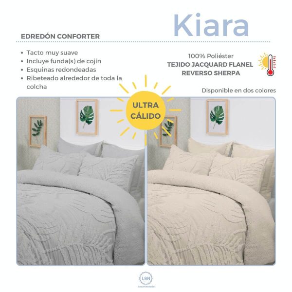 Edredón conforter sherpa KIARA de Pierre Cardin