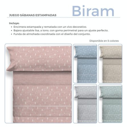 Juego de sábanas BIRAM de Cañete