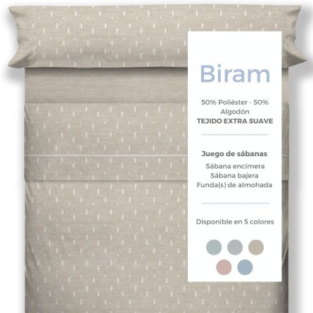 Juego de sábanas BIRAM de Cañete