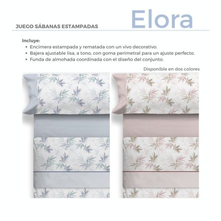 Juego de sábanas ELORA de Cañete
