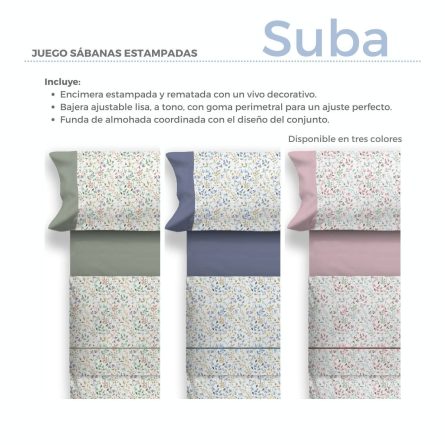 Juego de sábanas SUBA de Cañete