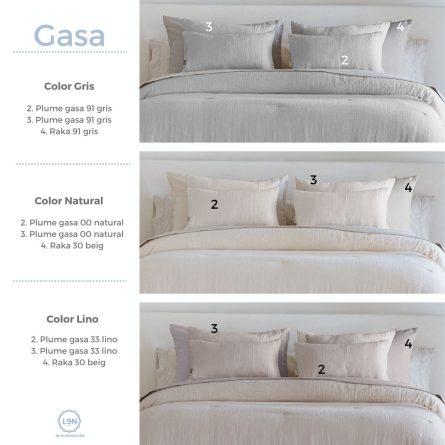 Edredón Jacquard PLUME GASA de Cañete