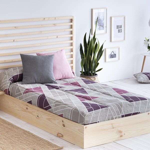 Edredón ajustable VIGO - Cama 105Cm - Color Rosa Edredón ajustable VIGO - Cama 105Cm - Color Rosa