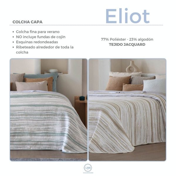 Colcha capa jacquard ELIOT de Fundeco