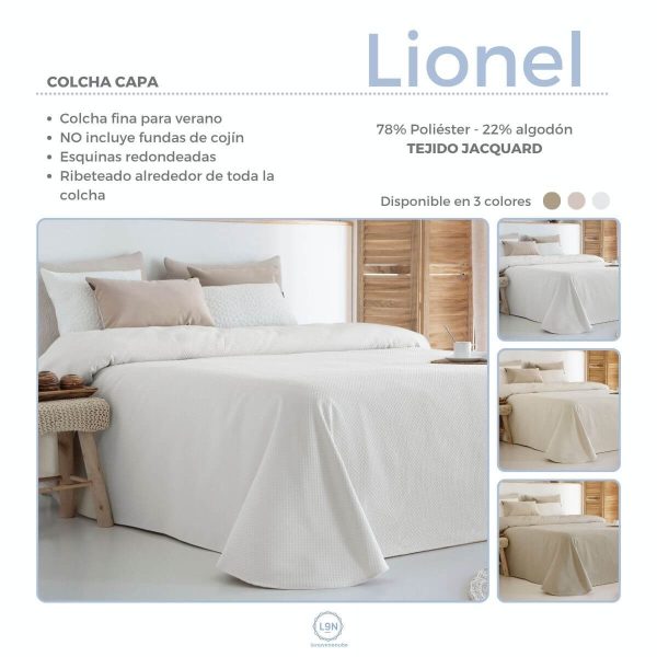 Colcha capa jacquard LIONEL de Fundeco