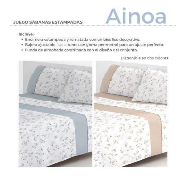 Juego de sábanas AINOA de Fundeco