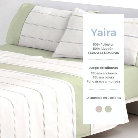 Juego de sábanas YAIRA de Fundeco