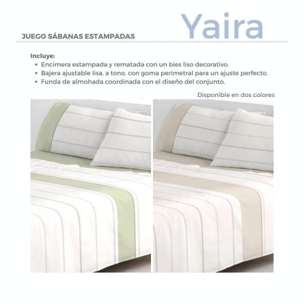 Juego de sábanas YAIRA de Fundeco