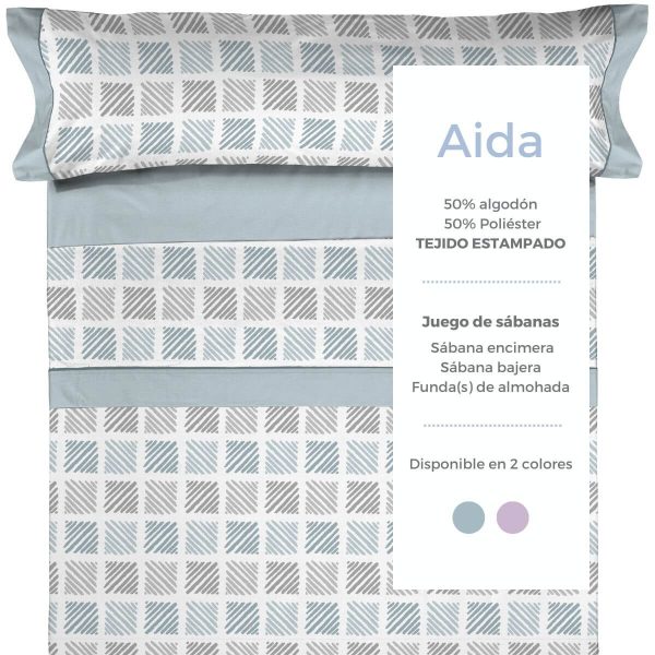 Juego de sábanas AIDA de Tejidos Reina