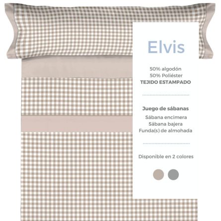 Juego de sábanas ELVIS de Tejidos Reina